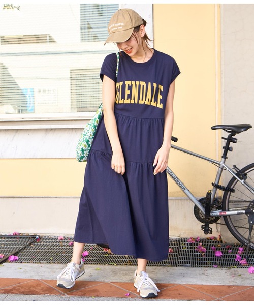 anap mimpi（アナップミンピ）の「ティアードカットカレッジワンピース（ワンピース・レディース・キナリ/ネイビー・FREE）」の10枚目の写真