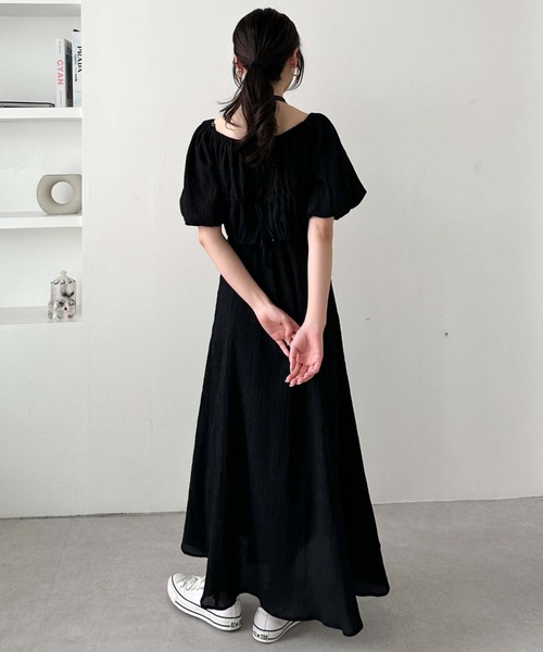 archives(アルシーヴ)の「オフショルブラウス×Wキャミワンピースset(ワンピース・レディース・オレンジ/ブラック/グレー・MEDIUM)」の6枚目の写真