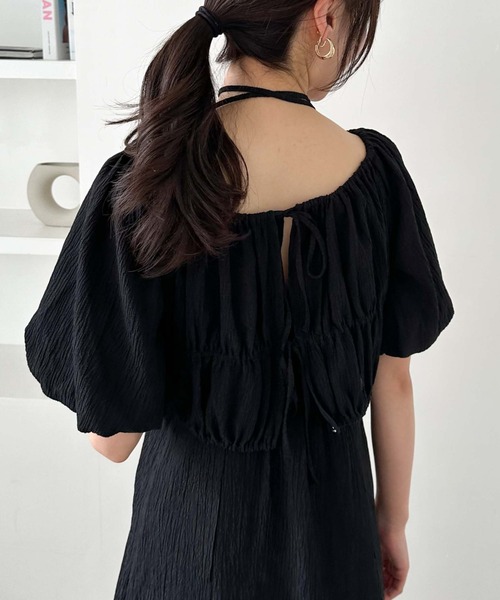 archives(アルシーヴ)の「オフショルブラウス×Wキャミワンピースset(ワンピース・レディース・オレンジ/ブラック/グレー・MEDIUM)」の9枚目の写真