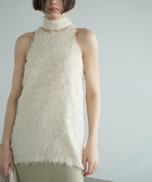 CLANE | FEATHER RIBBON NOSLEEVE TOPS(その他トップス)