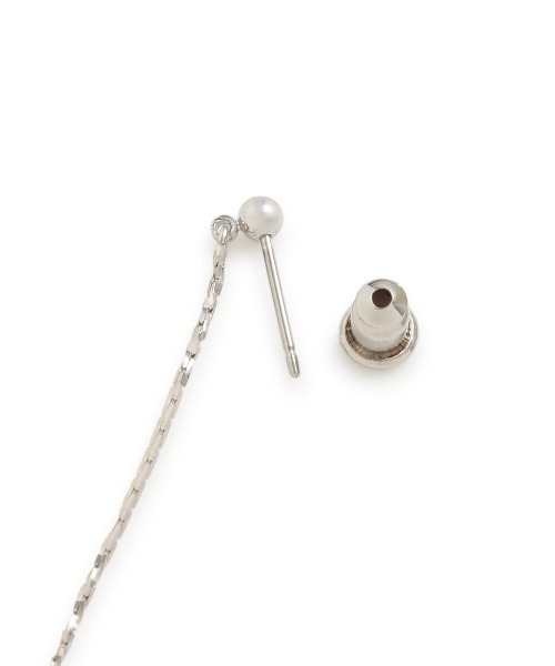 FRAY I.D（フレイアイディー）の「チェーン2wayピアス（ピアス（両耳用）・レディース・シルバー/ゴールド・FREE）」の5枚目の写真