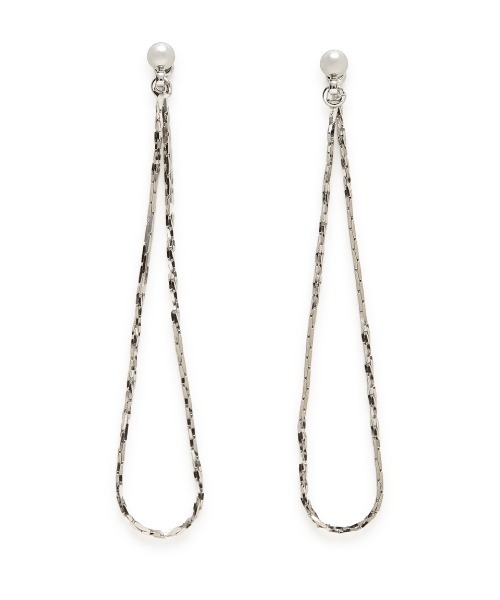 FRAY I.D（フレイアイディー）の「チェーン2wayピアス（ピアス（両耳用）・レディース・シルバー/ゴールド・FREE）」の8枚目の写真