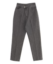 ウエストアシンメトリーデニムパンツ