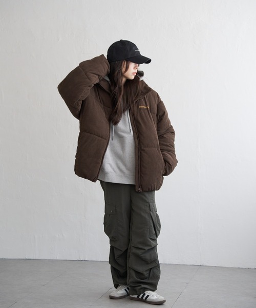 カミエルフォートヘンス　パデットマッキントッシュ　ブラウン　ダウンXS(L相当) カミエルフォートヘンス パデットマッキントッシュ ブラウン ダウンXS