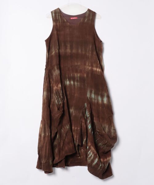 【チャイハネ】マディアノースリーブ変形ワンピース（ワンピース）｜チャイハネ（チャイハネ）