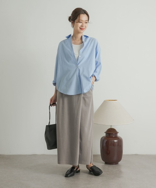 URBAN RESEARCH DOORS(アーバンリサーチドアーズ)の「ベロアコールストレートスカート(スカート・レディース・グレー/ブラック・MEDIUM)」の19枚目の写真