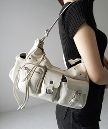 me+em select(~[ZNg)́y V_[ɂłQWAY z SAEg|PbgnhV_[obO ^ 4 outpocket onehandle shoulder bag(V_[obO)