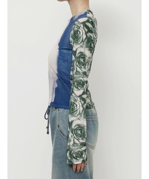 jouetie（ジュエティ）の「ベロアキャットプリントトップス（Tシャツ/カットソー・レディース・ブラック/ブルー・MEDIUM）」の21枚目の写真