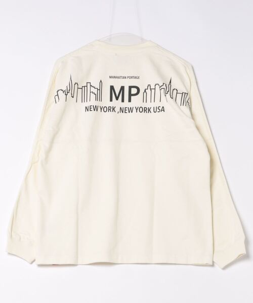 Manhattan Portage(マンハッタンポーテージ)の「L/S Print T-Shirt(Tシャツ/カットソー・メンズ・チャコールグレー/アイボリー・LARGE/MEDIUM/SMALL/X-LARGE)」の9枚目の写真