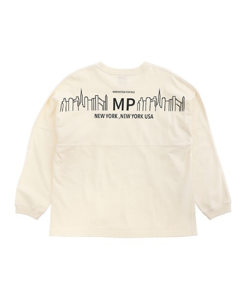Manhattan Portage(マンハッタンポーテージ)の「L/S Print T-Shirt(Tシャツ/カットソー・メンズ・チャコールグレー/アイボリー・LARGE/MEDIUM/SMALL/X-LARGE)」の4枚目の写真