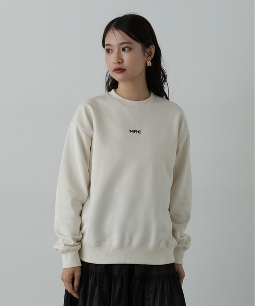 N.（N. Natural Beauty Basic）（エヌエヌナチュラルビューティーベーシック）の「◆フロント刺繍スウェット（スウェット・レディース・イエロー/オフホワイト/チャコールグレー・MEDIUM）」の12枚目の写真