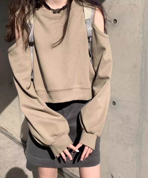 GEMEDA(ジェメダ)の「肩出し 2wayスウェットトップス GEMEDA(ジェメダ)の「肩出し 2wayスウェットトップス