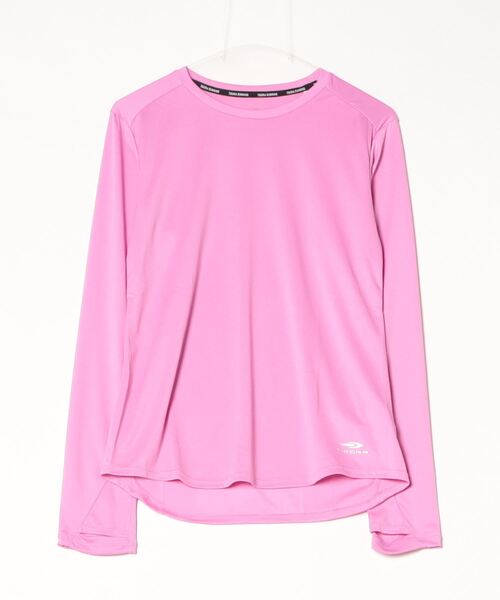 TIGORA(ティゴラ)の「ティゴラ TIGORA ランニング 無地長袖Tシャツ(Tシャツ/カットソー・レディース・チェリーピンク・S/M/L)」の1枚目の写真