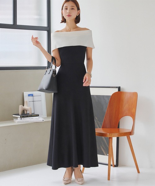 【PHASE EIGHT】おしゃれ配色♪フィット＆フレアワンピース Annie Floral Ombre Print Maxi