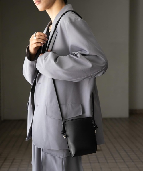 SENSE OF PLACE by URBAN RESEARCH（センスオブプレイスバイアーバンリサーチ）の「コードショルダーバッグ（ショルダーバッグ・メンズ・ブラック/グレー/オレンジ/グリーン・ONE）」の5枚目の写真