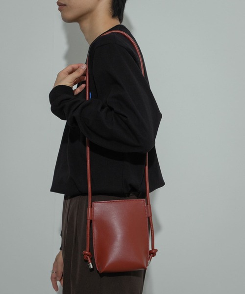 SENSE OF PLACE by URBAN RESEARCH（センスオブプレイスバイアーバンリサーチ）の「コードショルダーバッグ（ショルダーバッグ・メンズ・ブラック/グレー/オレンジ/グリーン・ONE）」の10枚目の写真