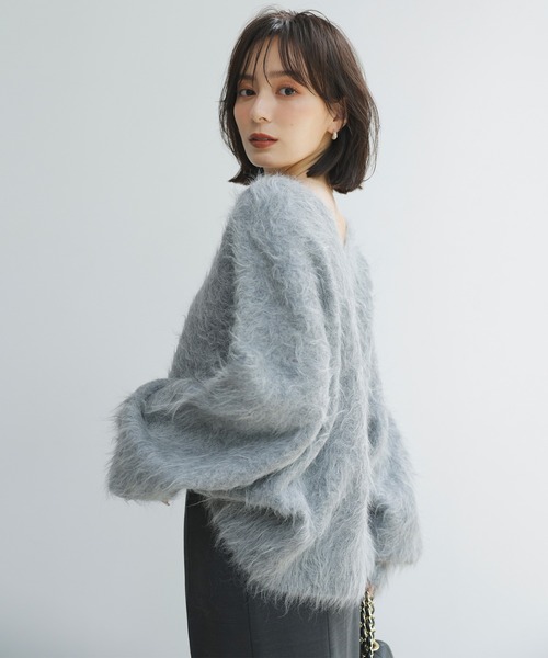 美品 appunti アルパカモヘヤミックス ニットプルオーバー S グレー 美品 appunti アルパカモヘヤミックス ニットプルオーバー S グレー
