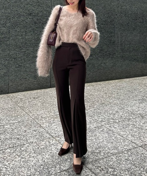 anuans ニット　スーリーアルパカニット　2024aw大人気商品 anuans ニット セーター スーリーアルパカニットプルオーバー