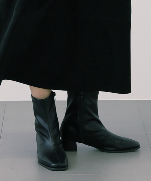 saloon（サルーン）の「SALOON(サルーン)/ストレッチブーツ（ブーツ・レディース・ブラック/シルバー・LARGE/MEDIUM/SMALL）」の2枚目の写真