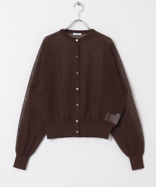 ITEMS URBANRESEARCH（アイテムズ アーバンリサーチ）の「シアークルーネックニットカーディガン（カーディガン/ボレロ・レディース・ブラウン/ホワイト系その他/グリーン系その他・FREE）」の22枚目の写真