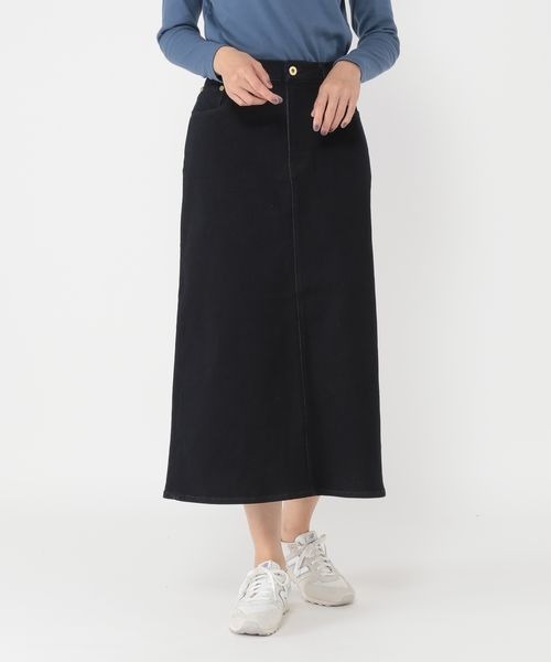 studio CLIP(スタディオクリップ)の「《ウタオ》スッキリストレッチデニムスカート(デニムスカート・レディース・インディゴブルー/ブルー・MEDIUM/LARGE)」の18枚目の写真