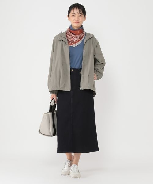 studio CLIP(スタディオクリップ)の「《ウタオ》スッキリストレッチデニムスカート(デニムスカート・レディース・インディゴブルー/ブルー・MEDIUM/LARGE)」の19枚目の写真