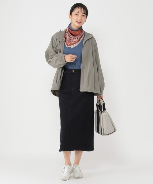 studio CLIP(スタディオクリップ)の「《ウタオ》スッキリストレッチデニムスカート(デニムスカート・レディース・インディゴブルー/ブルー・MEDIUM/LARGE)」の20枚目の写真