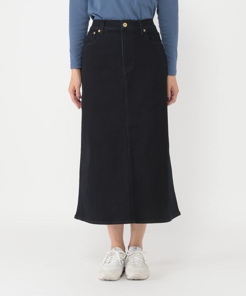 studio CLIP(スタディオクリップ)の「《ウタオ》スッキリストレッチデニムスカート(デニムスカート・レディース・インディゴブルー/ブルー・MEDIUM/LARGE)」の22枚目の写真