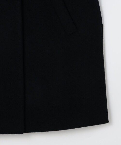 NOLLEY’S Sophi（ノーリーズソフィ）の「ショートビーバースタンドコート 24AW（その他アウター・レディース・ネイビー/グレイッシュベージュ・38/36）」の4枚目の写真