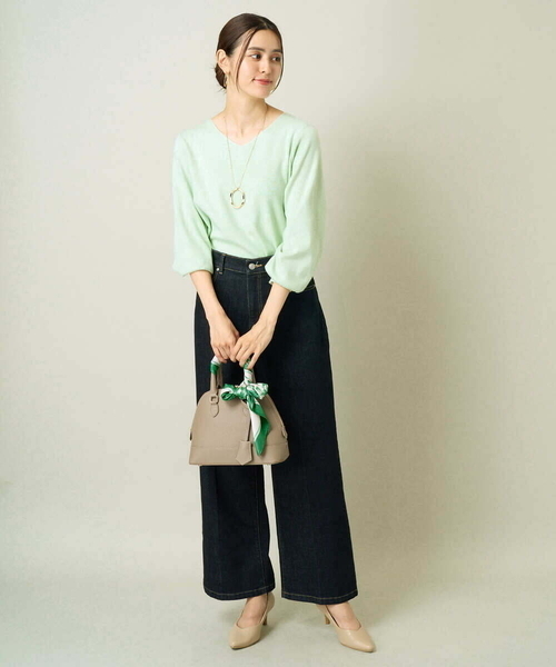 a.v.v（アーヴェヴェ）の「アソート大判スカーフ（ストール/ショール・レディース・ミント/ベージュ/ネイビー/レッド・38）」の14枚目の写真