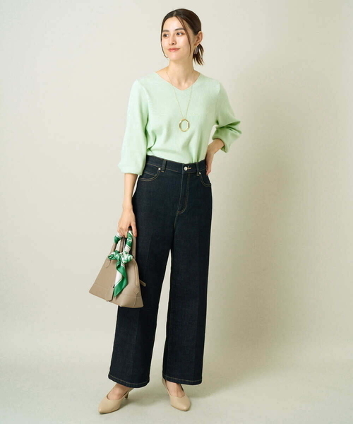 a.v.v（アーヴェヴェ）の「アソート大判スカーフ（ストール/ショール・レディース・ミント/ベージュ/ネイビー/レッド・38）」の15枚目の写真