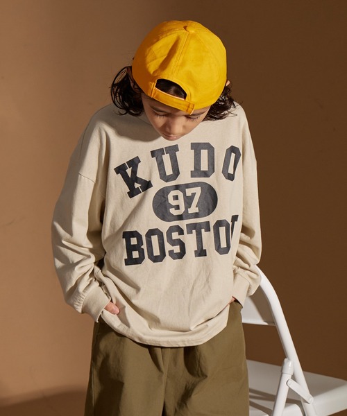 PAIRMANON STREET（ペアマノンストリート）の「【PAIRMANON STREET】アソート レトロ プリント ビッグシルエット 長袖 Tシャツ（Tシャツ/カットソー・キッズ・ブルー系その他3/ブラック系その他2/ブルー系その他2/ブルー系その他4/ベージュ系その他2/ブラック系その他6/ベージュ系その他/ブラック系その他4/ホワイト系その他2/ブラック系その他5/ホワイト系その他4/ブラック系その他3/ブラック系その他/オレンジ系その他/ブルー系その他/オレンジ/ホワイト系その他3/パープル系その他/ホワイト系その他/グリーン系その他・100/130/90/150/160/110/120/140）」の11枚目の写真