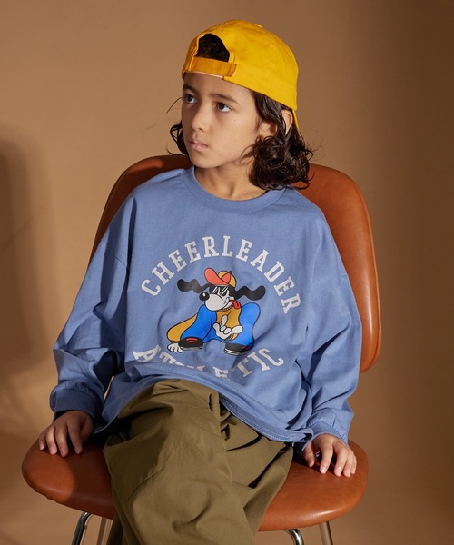 PAIRMANON STREET（ペアマノンストリート）の「【PAIRMANON STREET】アソート レトロ プリント ビッグシルエット 長袖 Tシャツ（Tシャツ/カットソー・キッズ・ブルー系その他3/ブラック系その他2/ブルー系その他2/ブルー系その他4/ベージュ系その他2/ブラック系その他6/ベージュ系その他/ブラック系その他4/ホワイト系その他2/ブラック系その他5/ホワイト系その他4/ブラック系その他3/ブラック系その他/オレンジ系その他/ブルー系その他/オレンジ/ホワイト系その他3/パープル系その他/ホワイト系その他/グリーン系その他・100/130/90/150/160/110/120/140）」の14枚目の写真