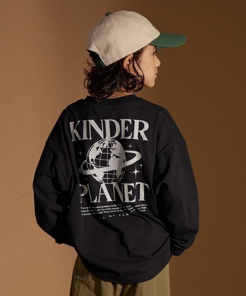 PAIRMANON STREET（ペアマノンストリート）の「【PAIRMANON STREET】アソート レトロ プリント ビッグシルエット 長袖 Tシャツ（Tシャツ/カットソー・キッズ・ブルー系その他3/ブラック系その他2/ブルー系その他2/ブルー系その他4/ベージュ系その他2/ブラック系その他6/ベージュ系その他/ブラック系その他4/ホワイト系その他2/ブラック系その他5/ホワイト系その他4/ブラック系その他3/ブラック系その他/オレンジ系その他/ブルー系その他/オレンジ/ホワイト系その他3/パープル系その他/ホワイト系その他/グリーン系その他・100/130/90/150/160/110/120/140）」の8枚目の写真