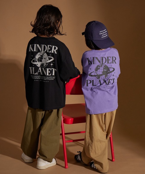 PAIRMANON STREET（ペアマノンストリート）の「【PAIRMANON STREET】アソート レトロ プリント ビッグシルエット 長袖 Tシャツ（Tシャツ/カットソー・キッズ・ブルー系その他3/ブラック系その他2/ブルー系その他2/ブルー系その他4/ベージュ系その他2/ブラック系その他6/ベージュ系その他/ブラック系その他4/ホワイト系その他2/ブラック系その他5/ホワイト系その他4/ブラック系その他3/ブラック系その他/オレンジ系その他/ブルー系その他/オレンジ/ホワイト系その他3/パープル系その他/ホワイト系その他/グリーン系その他・100/130/90/150/160/110/120/140）」の22枚目の写真