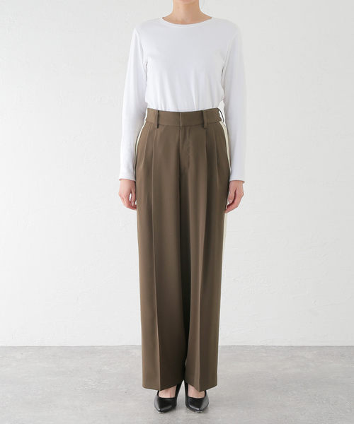 セール】《追加》PE/ツイルラインパンツ（スラックス）｜journal