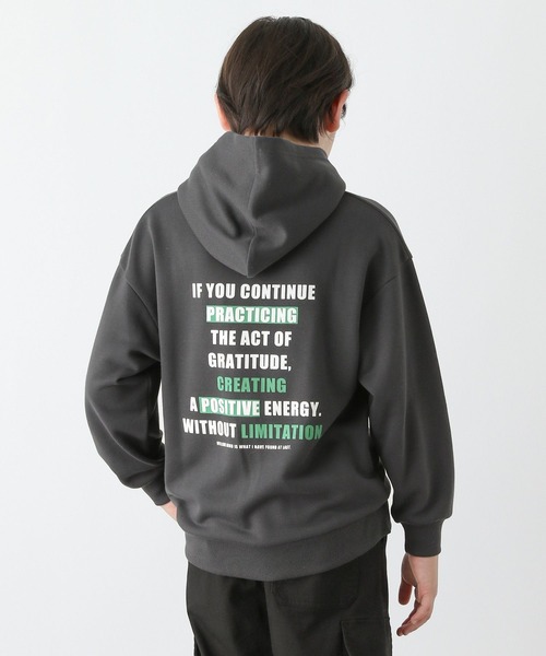 GLOBAL WORK(グローバルワーク)の「乾きやすい/プリントパーカー/115763(パーカー・キッズ・チャコールグレー/杢グレー/ホワイト系5・120cm/130cm/140cm/150cm/160cm/170cm)」の19枚目の写真