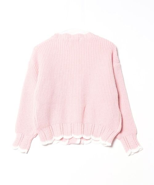 FREE STYLISTS(フリー スタイリスト)の「配色ラインニットカーディガン(カーディガン/ボレロ・レディース・ホワイト/ピンク/ライトブルー/ライトグリーン/カーキオリーブ/ライトオレンジ系・FREE)」の7枚目の写真