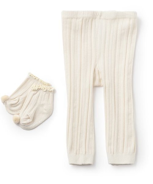 セール】ソックス付きレギンス（レギンス/スパッツ）｜petit main