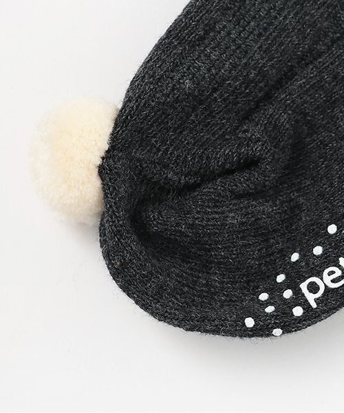 petit main（プティマイン）の「ソックス付きレギンス（レギンス/スパッツ・キッズ・アイボリー/チャコール・70cm/80ｃｍ）」の6枚目の写真