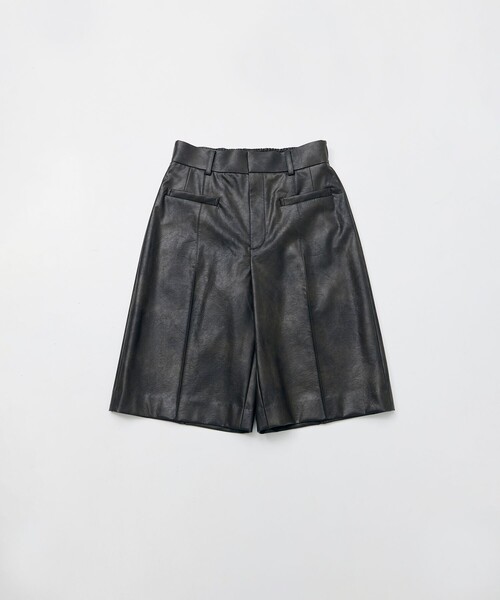 STUDIOUS(ステュディオス)の「【STUDIOUS/ステュディオス】フェイクレザーハーフパンツ/着痩せシルエット/ウエストゴム(その他パンツ・レディース・ブラウン・2/1)」の14枚目の写真