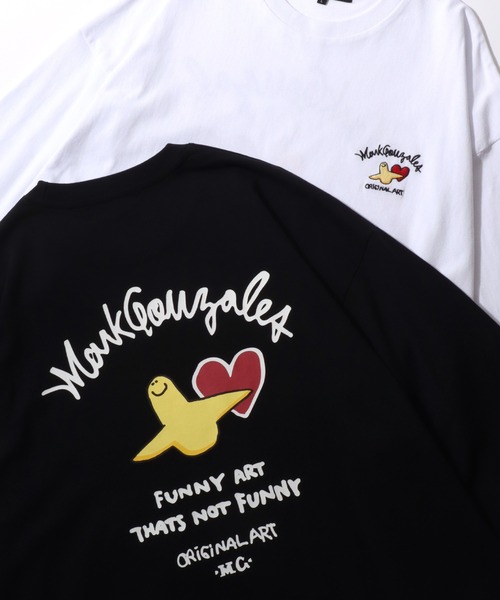 Mark Gonzales(マーク・ゴンザレス)の「MARK GONZALES ARTWORK COLLECTION/マークゴンザレス 別注 ワンポイント刺繍 バックプリント 袖プリント オーバーサイズ 長袖Tシャツ ロンT レディース メンズ(Tシャツ/カットソー・メンズ・ブラック系その他2/ブラック/ホワイト系その他2/ブラック系その他/ホワイト系その他/ホワイト/ホワイト系その他5/ホワイト系その他4/ブラック系その他3/ブラック系その他5/ホワイト系その他3/ブラック系その他4/ブラック系その他6/ホワイト系その他7/ホワイト系その他6/ブラック系その他7・M/L/XL)」の16枚目の写真