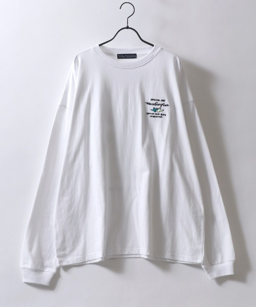 Mark Gonzales(マーク・ゴンザレス)の「MARK GONZALES ARTWORK COLLECTION/マークゴンザレス 別注 ワンポイント刺繍 バックプリント 袖プリント オーバーサイズ 長袖Tシャツ ロンT レディース メンズ(Tシャツ/カットソー・メンズ・ブラック系その他2/ブラック/ホワイト系その他2/ブラック系その他/ホワイト系その他/ホワイト/ホワイト系その他5/ホワイト系その他4/ブラック系その他3/ブラック系その他5/ホワイト系その他3/ブラック系その他4/ブラック系その他6/ホワイト系その他7/ホワイト系その他6/ブラック系その他7・M/L/XL)」の17枚目の写真