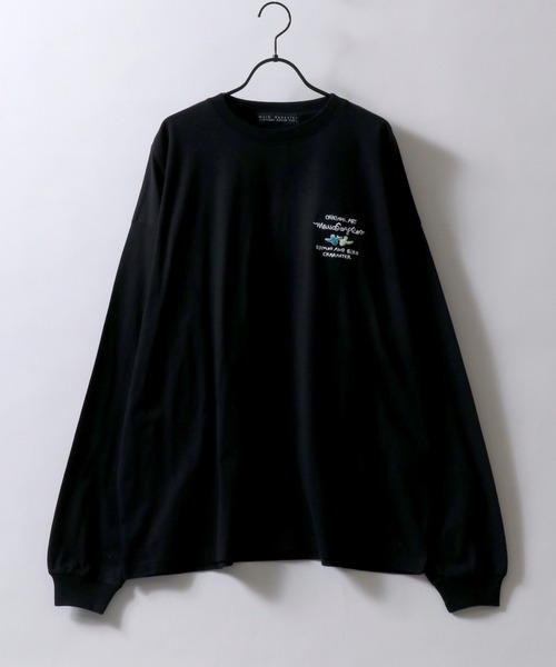 Mark Gonzales(マーク・ゴンザレス)の「MARK GONZALES ARTWORK COLLECTION/マークゴンザレス 別注 ワンポイント刺繍 バックプリント 袖プリント オーバーサイズ 長袖Tシャツ ロンT レディース メンズ(Tシャツ/カットソー・メンズ・ブラック系その他2/ブラック/ホワイト系その他2/ブラック系その他/ホワイト系その他/ホワイト/ホワイト系その他5/ホワイト系その他4/ブラック系その他3/ブラック系その他5/ホワイト系その他3/ブラック系その他4/ブラック系その他6/ホワイト系その他7/ホワイト系その他6/ブラック系その他7・M/L/XL)」の19枚目の写真