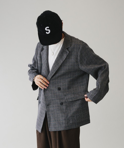 ALGONQUINS ジャケット ダブルブレスト ALGONQUINS ジャケット ダブルブレスト ダブルブレストジャケット