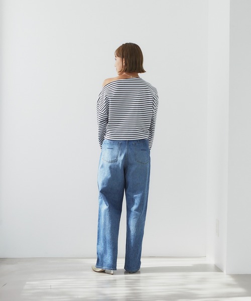 YANUK(ヤヌーク) ルーズストレート'JOAN'（デニムパンツ