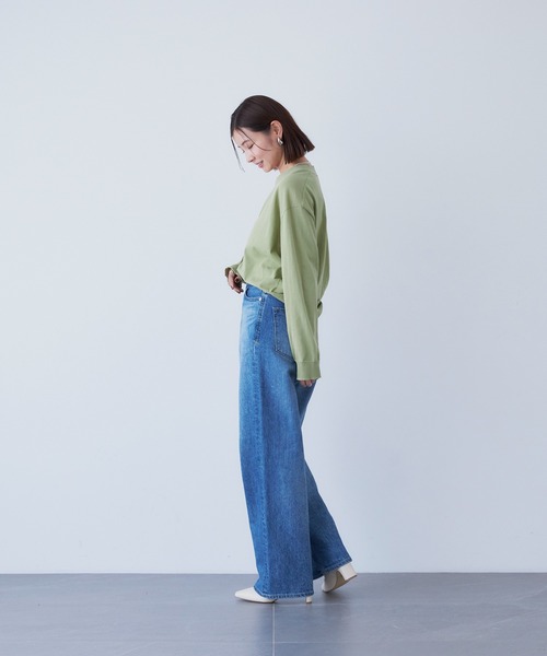 YANUK ヤヌーク ルーズストレート JOAN デニムパンツ ルーズストレート