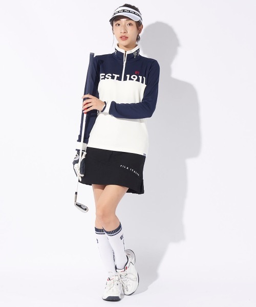 【FILA GOLF:フィラゴルフ】レディースハーフジップワンピース　ゴルフ FILA GOLF ワンピース 「FILA GOLF/フィラゴルフ」レディース