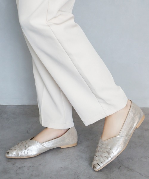 chocolates（チョコラテス）の「オープントゥ メッシュ編み込みパンプス【日本製】（パンプス・レディース・ゴールド/ブラック/ホワイト・22.5cm/22cm/23.5cm/23cm/25cm/24.5cm/24cm）」の13枚目の写真