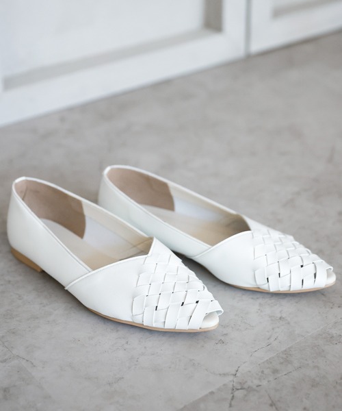 chocolates（チョコラテス）の「オープントゥ メッシュ編み込みパンプス【日本製】（パンプス・レディース・ゴールド/ブラック/ホワイト・22.5cm/22cm/23.5cm/23cm/25cm/24.5cm/24cm）」の20枚目の写真